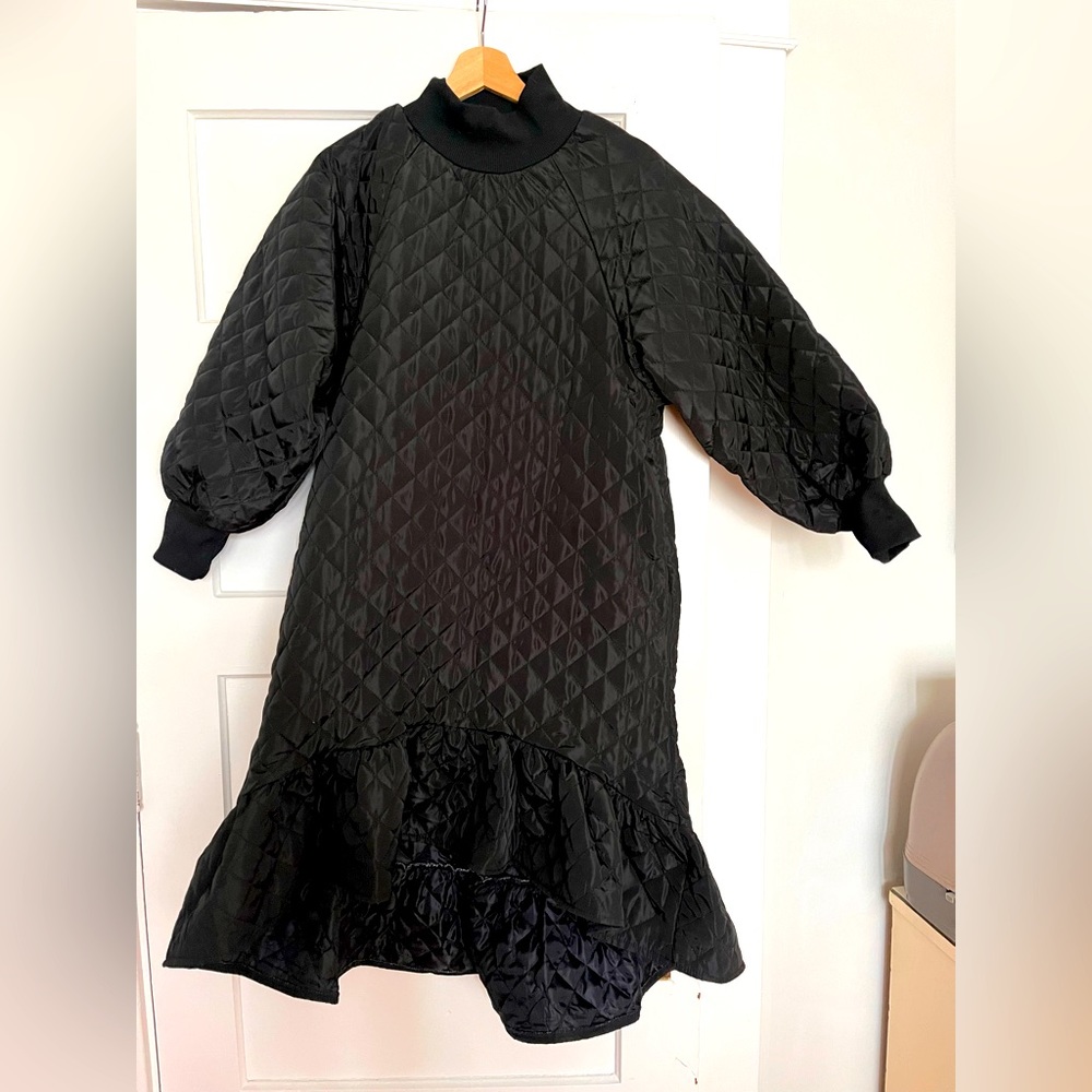 Japanese Puffer Dress with Pockets